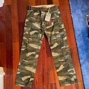 Iron Co. Cargo Pants with Belt